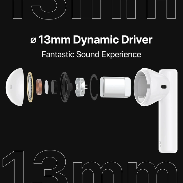 Bluetooth-гарнітура Umidigi AirBuds U White - изображение 1
