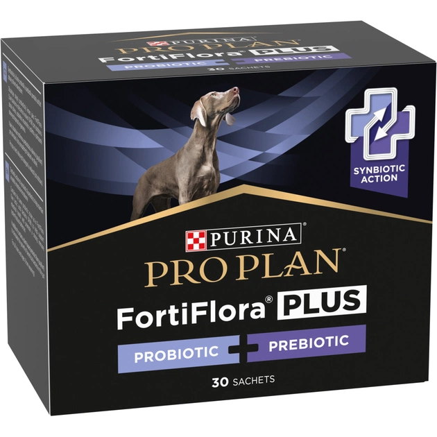 Пробіотична добавка для тварин Purina Pro Plan FortiFlora Plus Для собак та цуценят для підтримки нормальної мікрофлори кишківника 30 x 1.5 г (8445290504937) - picture 4