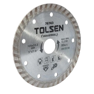 Круг відрізний Tolsen "ПРОФІ" алмазний Турбо 125x22.2х10 мм (76743) зображення 1