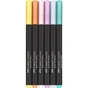 Фломастеры Faber-Castell кисточки Black Edition Pastel пастельных цветов, 6 цветов (32357) - уменьшенное изображение 3
