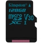 Карта пам'яті Kingston 128GB microSDXC class 10 UHS-I U3 Canvas Go (SDCG2/128GB) - зменшене зображення 1