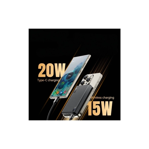 Батарея універсальна Essager 10000mAh Shining magnetic 20W PD QC/3.0 (EDY1W-SY0G-Z) - зображення 9