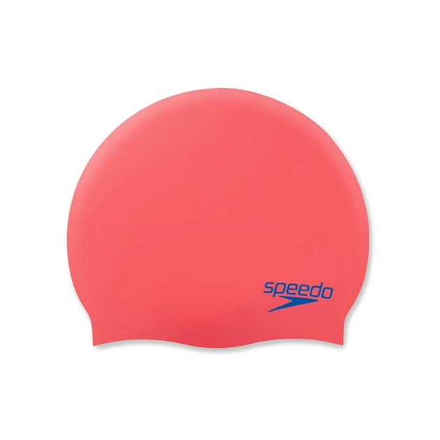 Шапка для плавання Speedo Plain Moud Silc Cap JU червоний, синій 8-70990H200 OSFM (5053744739953) - зображення 1