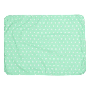 Пелюшки для малюків Еко Пупс Eco Cotton непромокаюча двостороння 65 х 90 см ментол Зірочки (EPG10N-6590zk) зображення 1