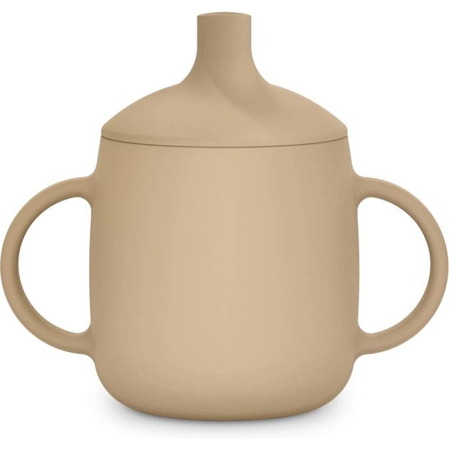 Поїльник-непроливайка Suavinex Colour Essence силіконова 3 в 1 (з носиком та трубочкою), 270 мл, +6 м. , бежева (402898) - зображення 4