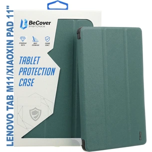 Чохол до планшета BeCover Smart Case Lenovo Tab M11 (2024) TB-TB330FU/Xiaoxin Pad 11 (2024) 11" Dark Green (710456) зображення 1