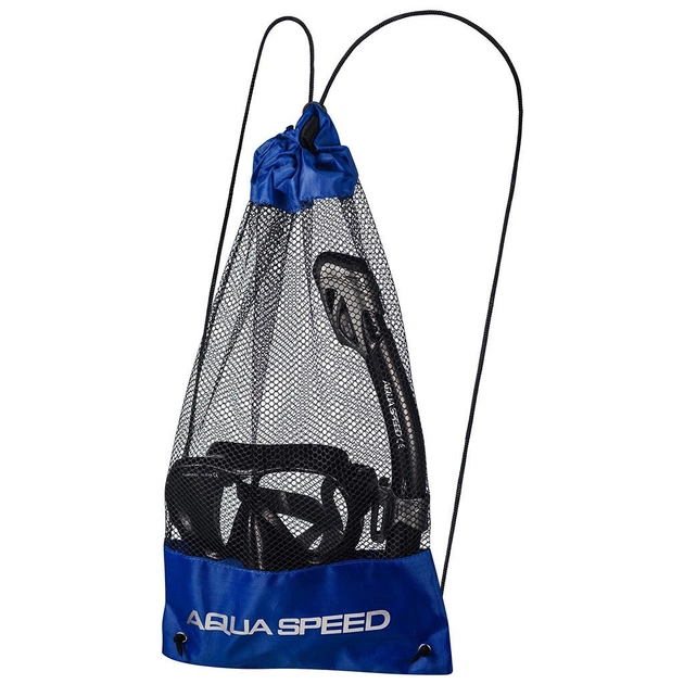 Набір для плавання Aqua Speed Vanua + Borneo (Mesh Bag) 8235 610-07 чорний Уні OSFM (5908217682352) - picture 2