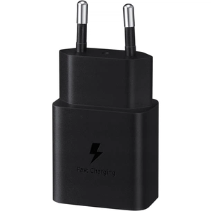 Зарядний пристрій Samsung USB-С 15W Black (EP-T1510NBEGEU) зображення 1