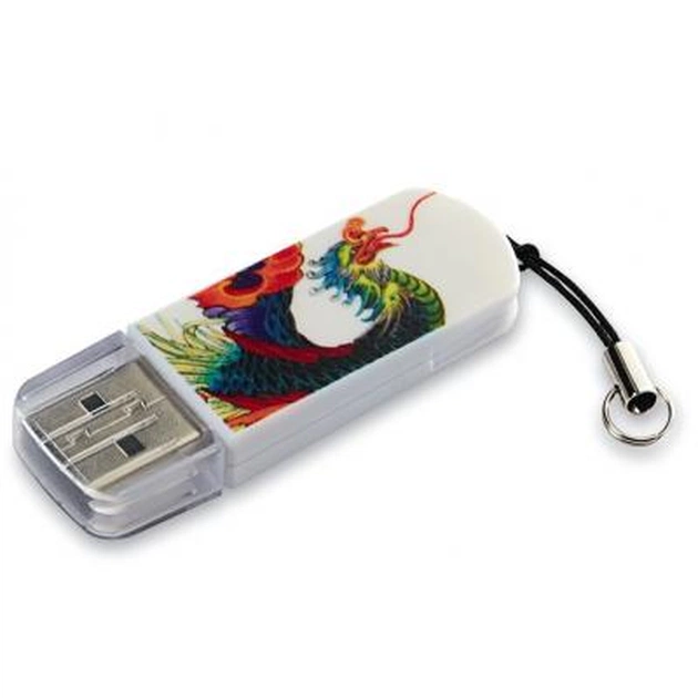 USB флеш накопичувач Verbatim 32GB STORE'NGO MINI TATTOO PHOENIX USB 2.0 (49898) - зображення 1