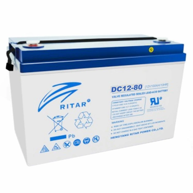 Батарея до ДБЖ Ritar AGM 12V-80Ah (DC12-80) - зображення 1