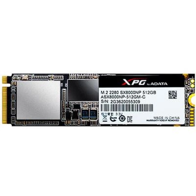 Накопичувач SSD M.2 2280 512GB ADATA (ASX8000NPC-512GM-C) - зображення 1