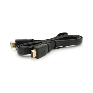 Кабель мультимедійний HDMI M to HDMI M 1.5m V1.4 black Merlion (YT-HDMI(M)/(M)SLIM-1.5m/04460) зображення 1
