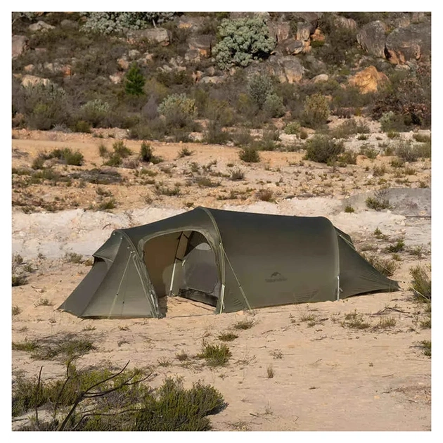Палатка Naturehike тримісний Opalus, UL, CNK2450WS036, темно-зелений (6927595795910) - изображение 4