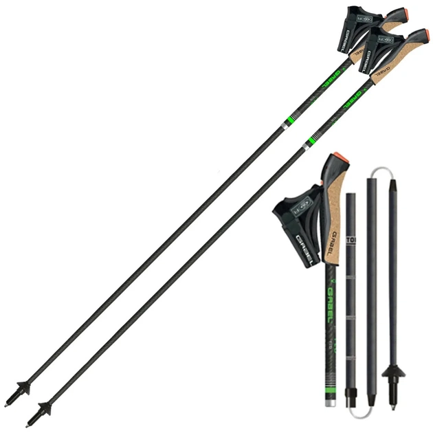 Палиці для скандинавської ходи Gabel FLD Carbon 115 (7009400801150) (DAS302701) - picture 1