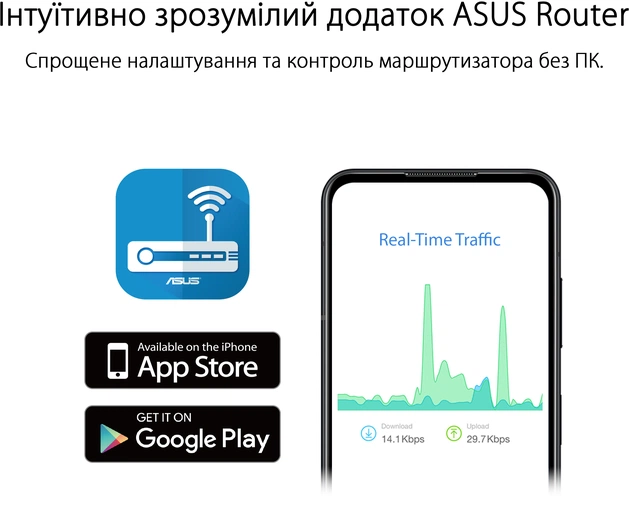 Бездротовий маршрутизатор Asus RT-AX52 (90IG08T0-MO3H00) - зображення 8