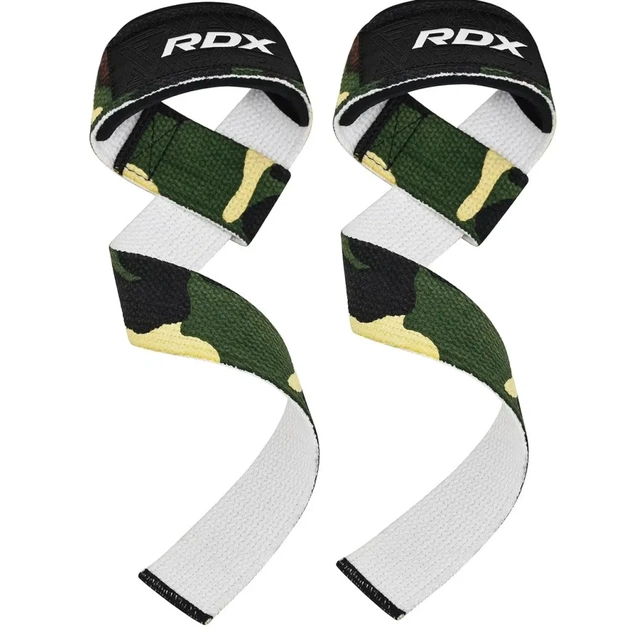 Кистьові лямки RDX W1 Gym Single Strap Camo Green Plus (WAN-W1CGN+) - picture 1
