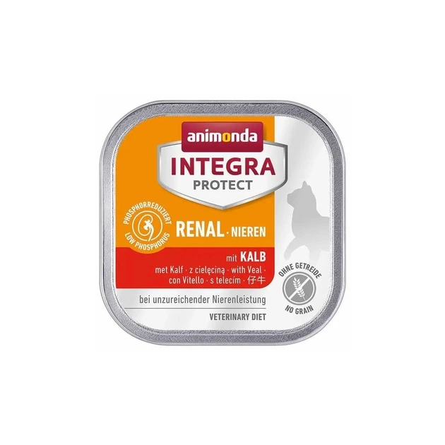 Вологий корм для кішок Animonda Integra Protect Renal dishes with Veal при хворобах нирок (4017721866156) - зображення 1