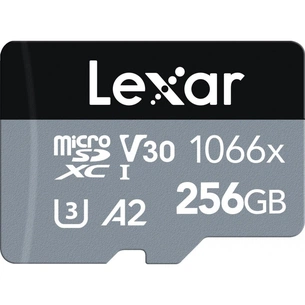 Карта пам'яті Lexar 256GB microSDXC class 10 UHS-I 1066x Silver (LMS1066256G-BNANG) зображення 1