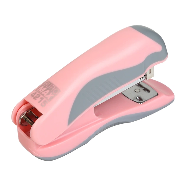 Степлер Buromax пластиковий PASTEL, 20 аркушів, (скоби №24, 26), 111 х 62 х 32 мм, рожевий (BM.4215-10) - picture 2