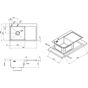 Мийка кухонна Kroner Geburstet-7849LHM (CV025275) - зменшене зображення 9