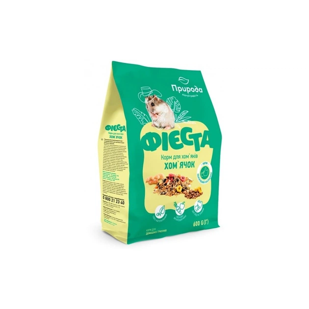 Корм для гризунів Природа Фієста «Хом'ячок» 600 г (4823082413829) - picture 1