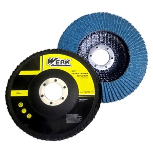 Круг зачистний Werk пелюстковий ЦИРКОНІЙ Р36, 125х22,2 Т27 (76085) зображення 1