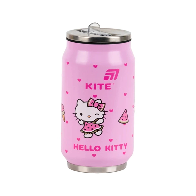 Поїльник-непроливайка Kite Hello Kitty термочашка з трубочкою, 350 мл (HK25-1263) - зображення 1