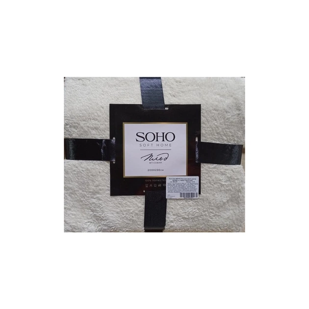 Плед Soho флісовий 200x230 см Pattern Молочний (1018К) - изображение 1
