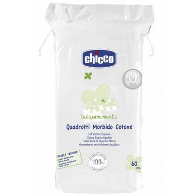 Ватні диски Chicco м'які 60 шт (02654.00) - зображення 1