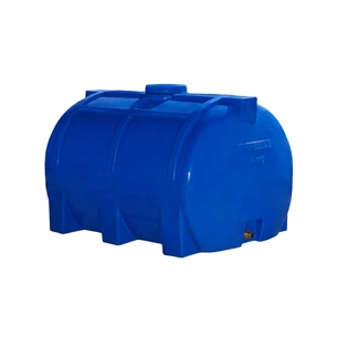 Ємність для води Рото Європласт горизонтальна харчова 200 л синя горловина 15 см (36) зображення 1