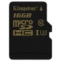 Карта пам'яті Kingston 16GB microSDHC class 10 UHS-I U3 4K (SDCG/16GB) - зменшене зображення 2