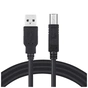 Кабель для принтера USB 2.0 AM/BM 2.0m black ColorWay (CW-CBUB072-BK) - зменшене зображення 4