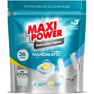 Таблетки для посудомийних машин Maxi Power Nanomatic 36 шт. (4820204703356) зображення 1