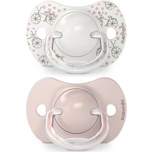 Пустушка Suavinex A walk in the park фізіологічна 2 шт 0-6 місяців, рожева (308269) зображення 1