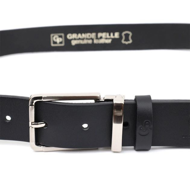 Ремінь Grande Pelle Брючний з натуральної шкіри Чорний (11677) - зображення 2