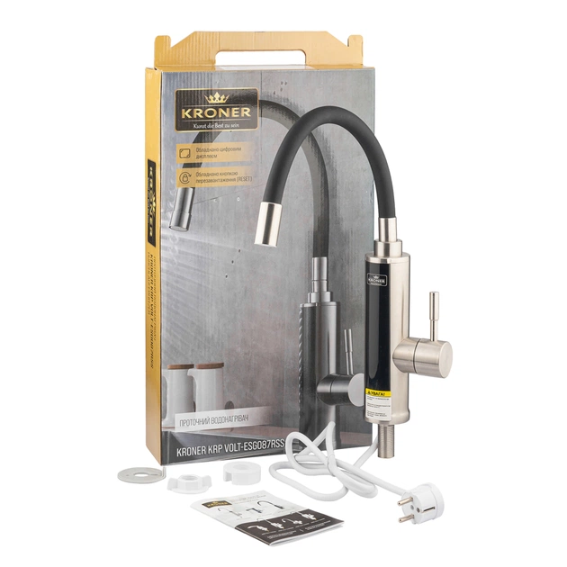 Проточний водонагрівач Kroner Volt-ESG087RSS (CV023251) - зображення 7
