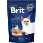 Сухий корм для кішок Brit Premium by Nature Cat Adult Salmon 1.5 кг (8595602553136) - зменшене зображення 1