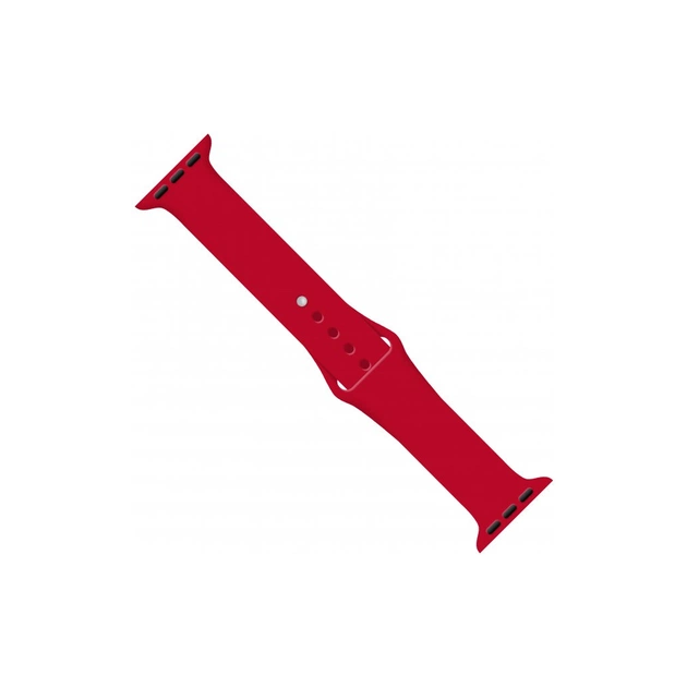 Ремешок для смарт-часов Intaleo Silicone для Apple Watch 38/40 mm red (1283126494321) - изображение 1