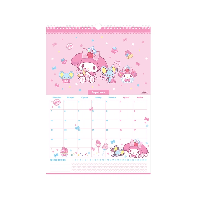 Календарь Kite планер настенный Hello Kitty 2026 год (HK26-440) - изображение 10