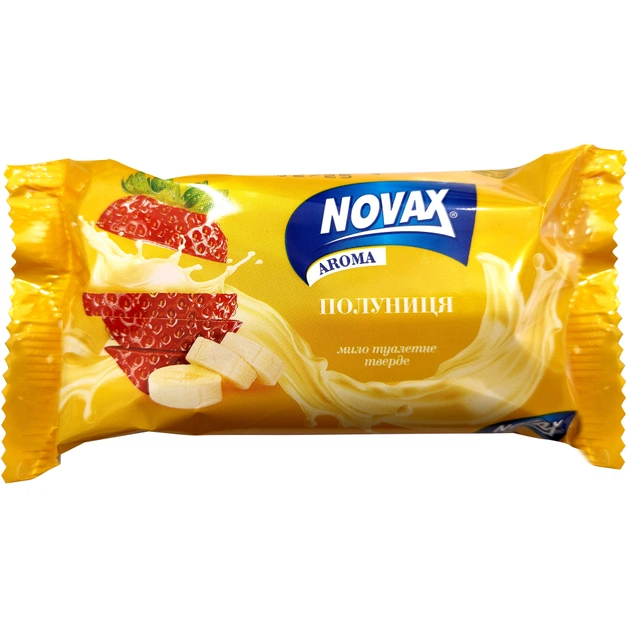 Тверде мило Novax Aroma Полуниця 140 г (4820195509500) - зображення 1