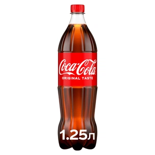 Напій Coca-Cola Безалкогольний сильногазований 1.25 л (5449000028921) изображение 1