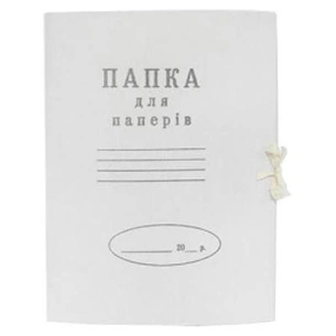 Папка на зав'язках Buromax А4, carton 0,4мм (single cut) (BM.3357) зображення 1