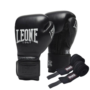 Боксерські рукавички Leone GN111 The Greatest Black 14 унцій (GN111_Black_14oz) зображення 1