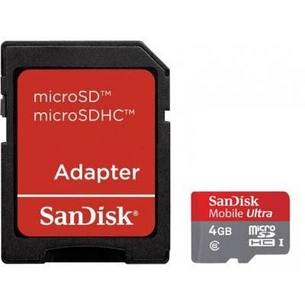 Карта пам'яті SanDisk 4Gb microSDHC Ultra class 6 (SDSDQY-004G-U46A) зображення 1