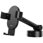 Універсальний автотримач Baseus 4.7-6.5" Gravity Simplism (на присоску) black (SUYL-JY01) - уменьшенное изображение 1