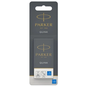 Чорнило для пір'яних ручок Parker Картриджи Quink /5шт сині, блистер (11 416BLU) изображение 1
