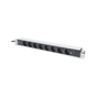 Силовий блок Zpas 1U, 8xSchuko, 16A, 250V, вилка Schuko (DN-95401) - уменьшенное изображение 1
