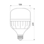 Лампочка TITANUM A138 50W E27 6500К (TL-HA138-50276) - зменшене зображення 3