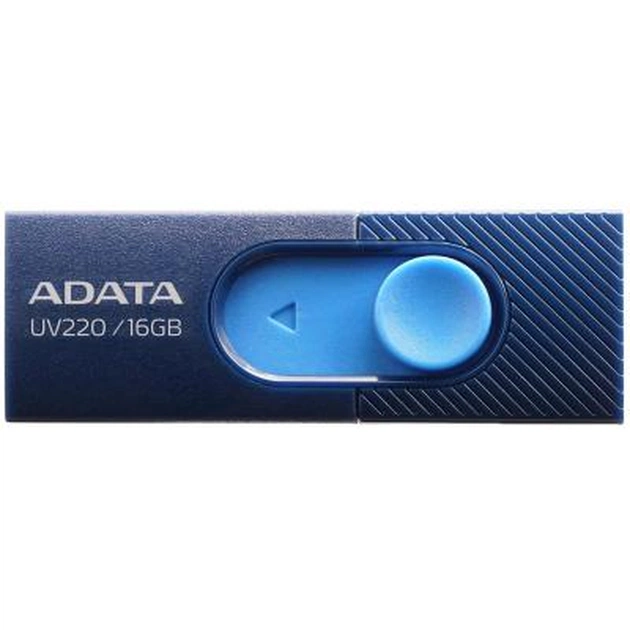 USB флеш накопичувач ADATA 16GB UV220 Blue/Navy USB 2.0 (AUV220-16G-RBLNV) - изображение 1