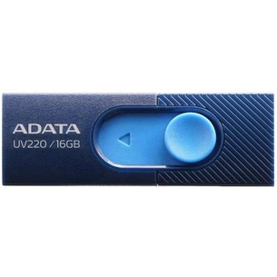 USB флеш накопичувач ADATA 16GB UV220 Blue/Navy USB 2.0 (AUV220-16G-RBLNV) зображення 1